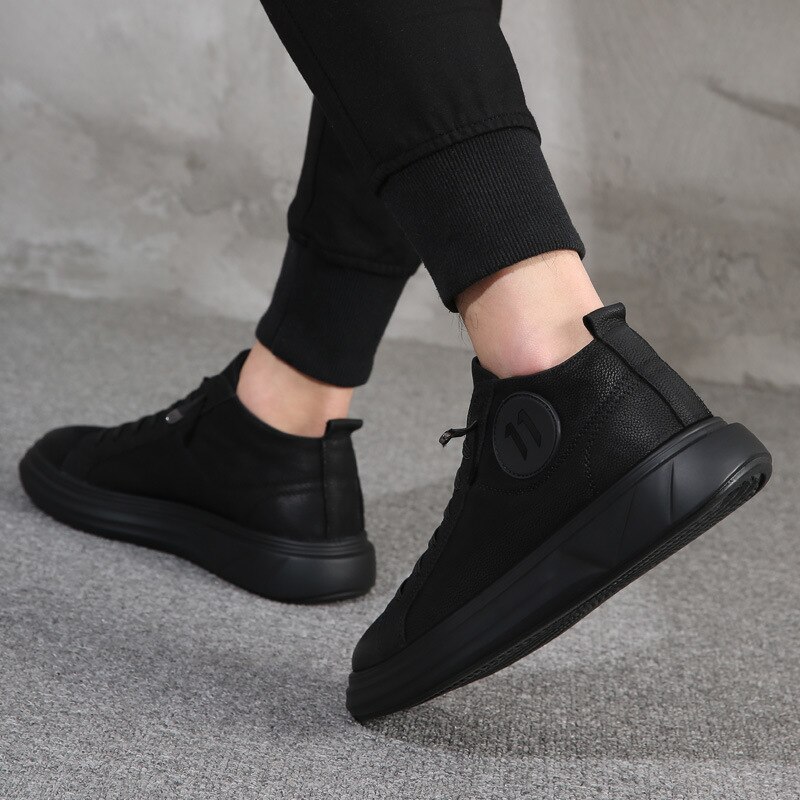 Sepatu-Pria-Kasual-Lembut-Baru-Sepatu-Sneakers-Kasual-Pria-Hitam-Sejuk-Datar-Modis-BF-02-3