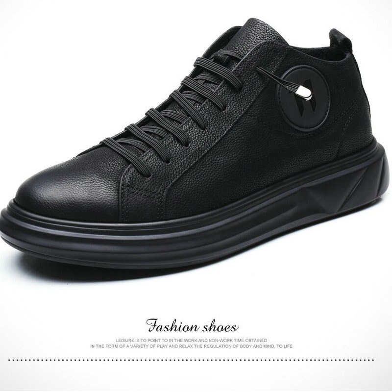 Sepatu-Pria-Kasual-Lembut-Baru-Sepatu-Sneakers-Kasual-Pria-Hitam-Sejuk-Datar-Modis-BF-02-4