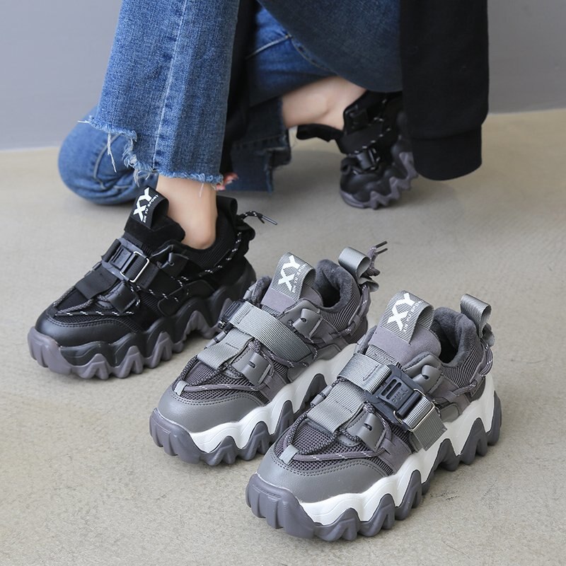 Sneakers-Platform-Wanita-Musim-Gugur-Musim-Dingin-2021-Sepatu-Kasual-Gesper-Jaring-Modis-Sneakers-Siswa-Flat-4